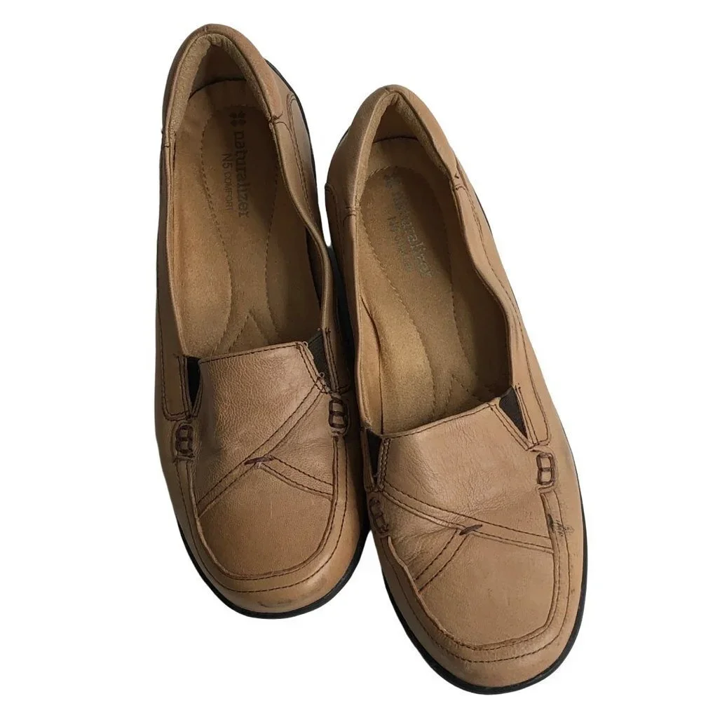 NATURALIZER  FIORENZA LEATHER LOAFER N5 COMFORT SHOES SIZE‎ 8N